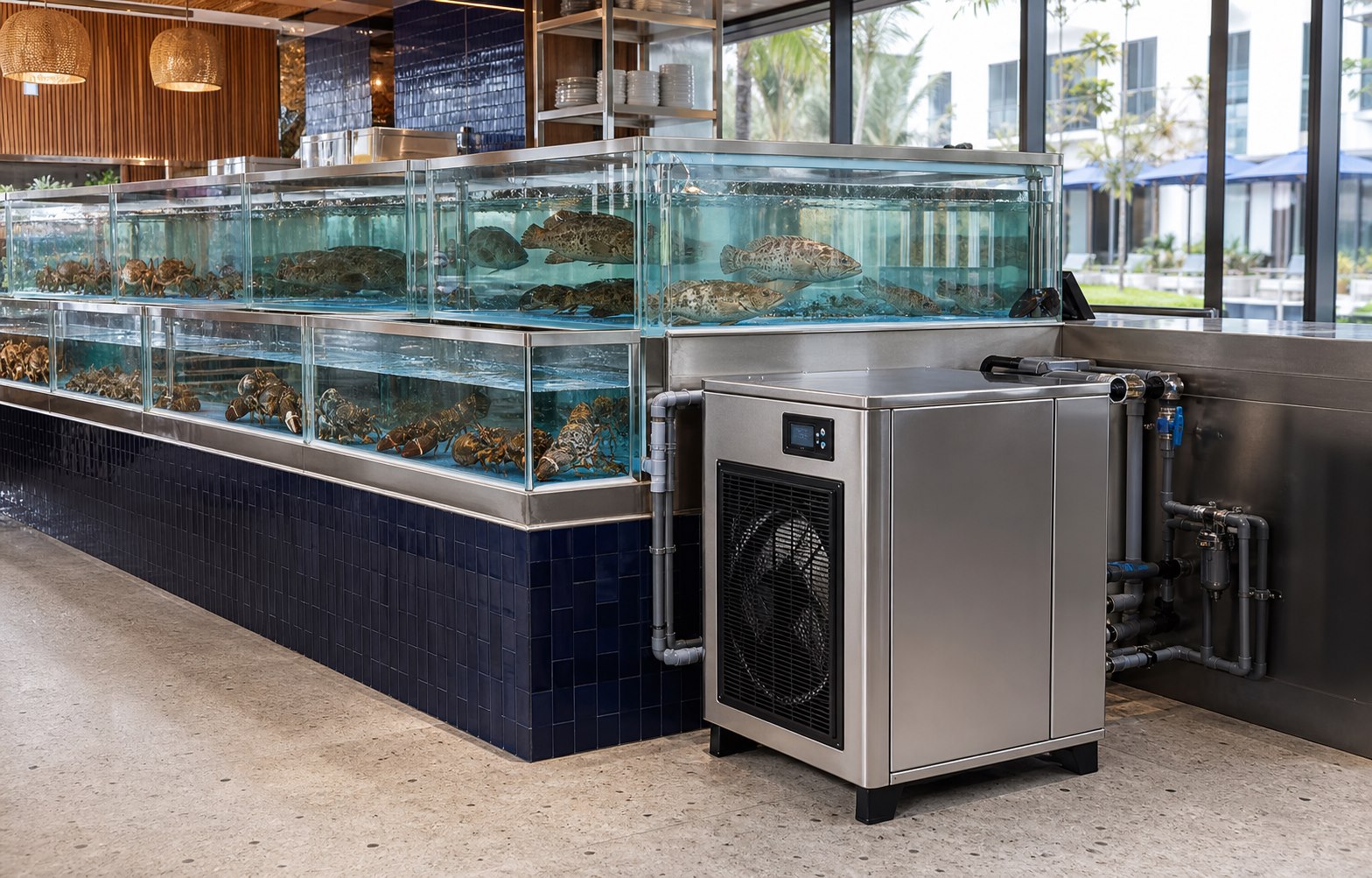 Seafood Tank Chiller Water Volume and Temperature Guide
