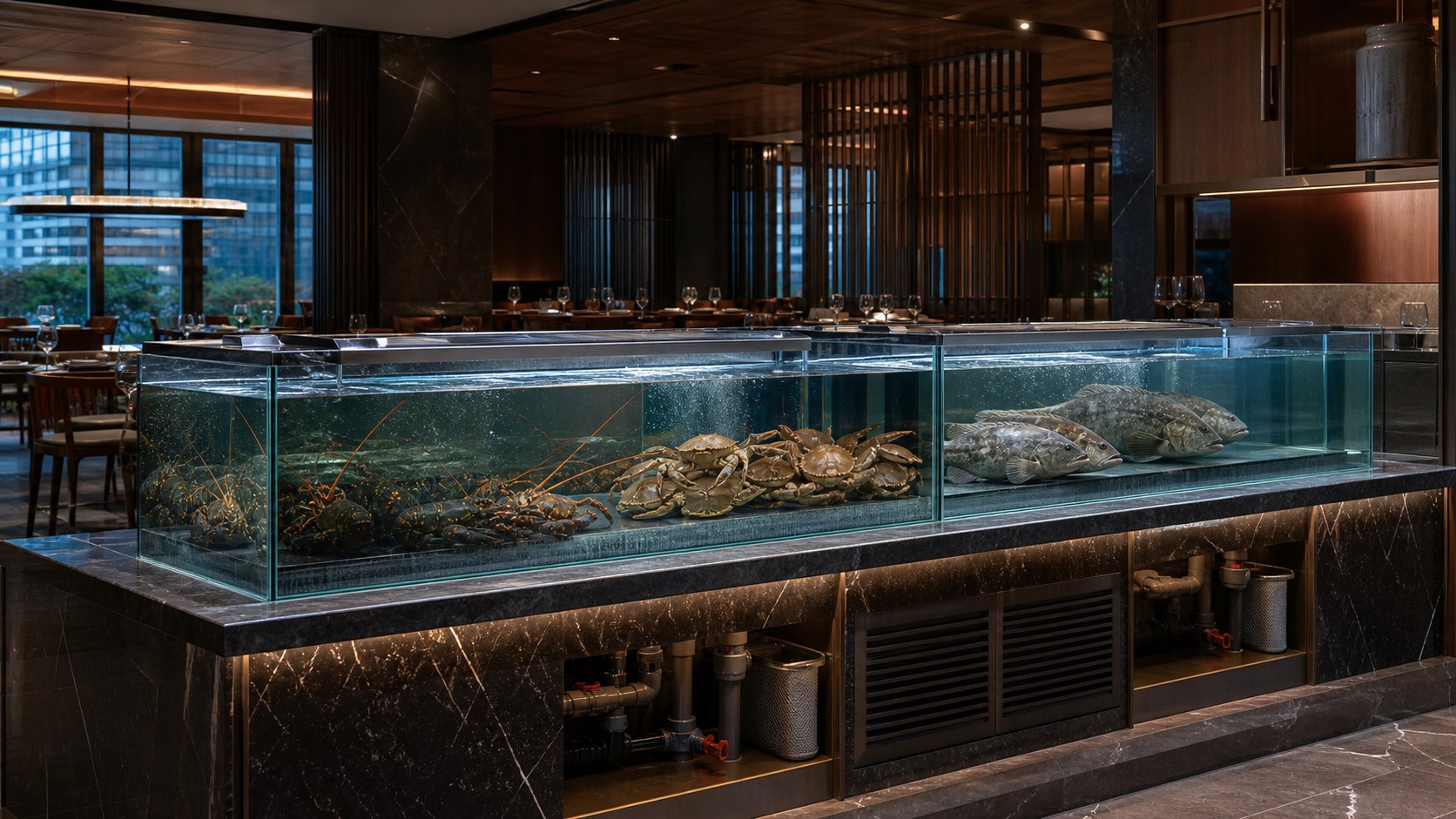 Hong Kong Seafood Restaurant Lobster Tank Temperature Guide