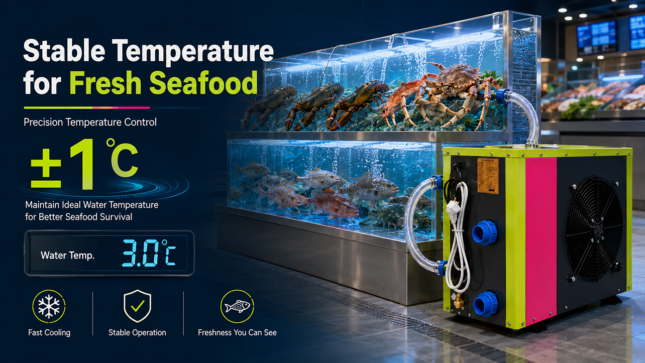 Stable temperature for fresh seafood